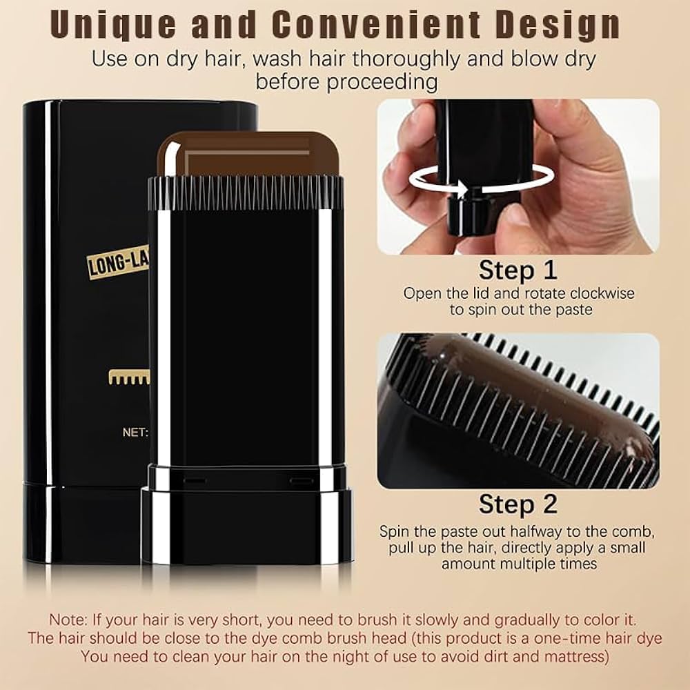 💇 Water And Sweat Proof Hair Comb Dye – Long Lasting Hair Coloring Solution