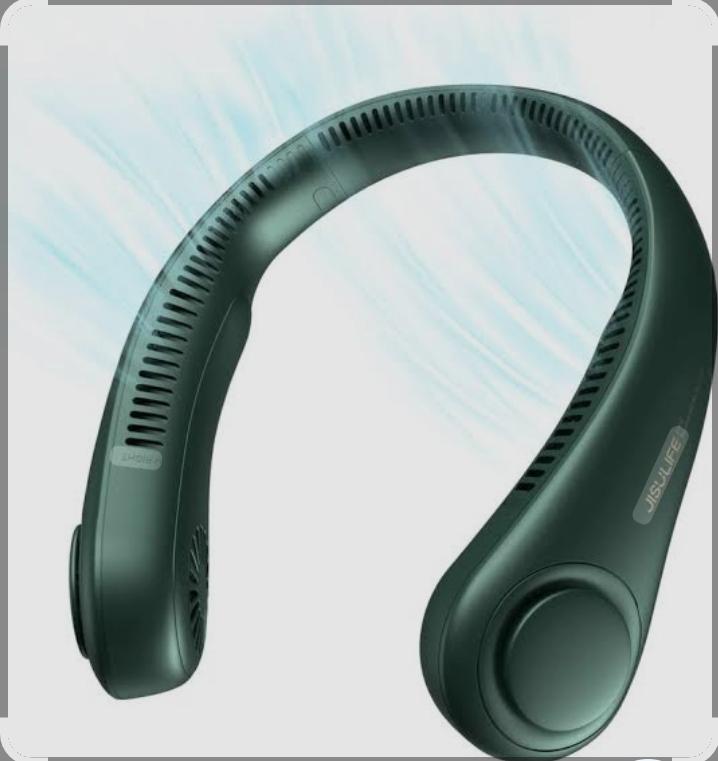 5000mAh Hanging Neck Fan Portable Folding Bladeless Ventilador Type-C  neck fans rechargeable 360°